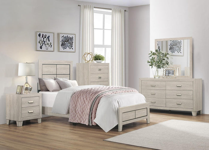 Quinby 2 Drawer Nightstand in Light Brown 1525-4 - Furniture World SW (WA)