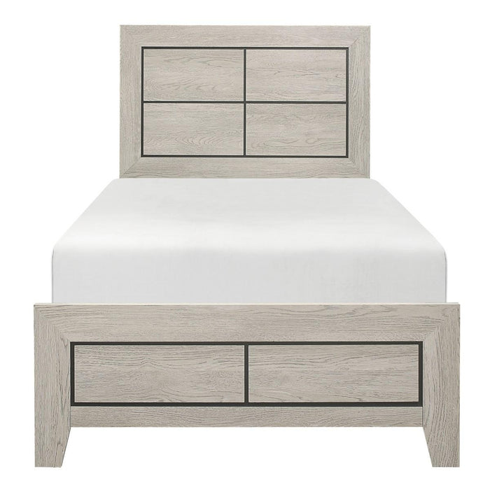 Quinby Twin Panel Bed in Light Brown 1525T-1 - Furniture World SW (WA)