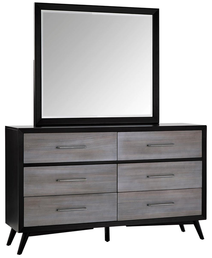 Raku Mirror in Gray 1711-6 - Furniture World SW (WA)
