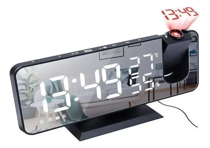RELOJ DESPERTADOR DIGITAL CON PROYECTOR ⏰✨