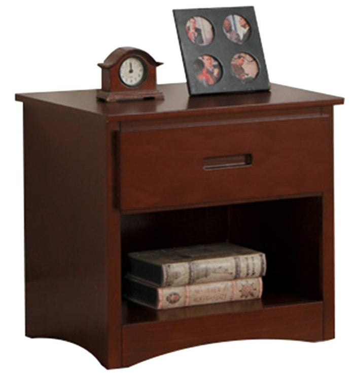 Rowe 1 Drawer Night Stand in Dark Cherry B2013DC-4 - Furniture World SW (WA)