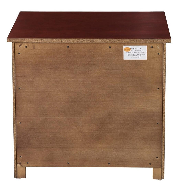 Rowe 1 Drawer Night Stand in Dark Cherry B2013DC-4 - Furniture World SW (WA)