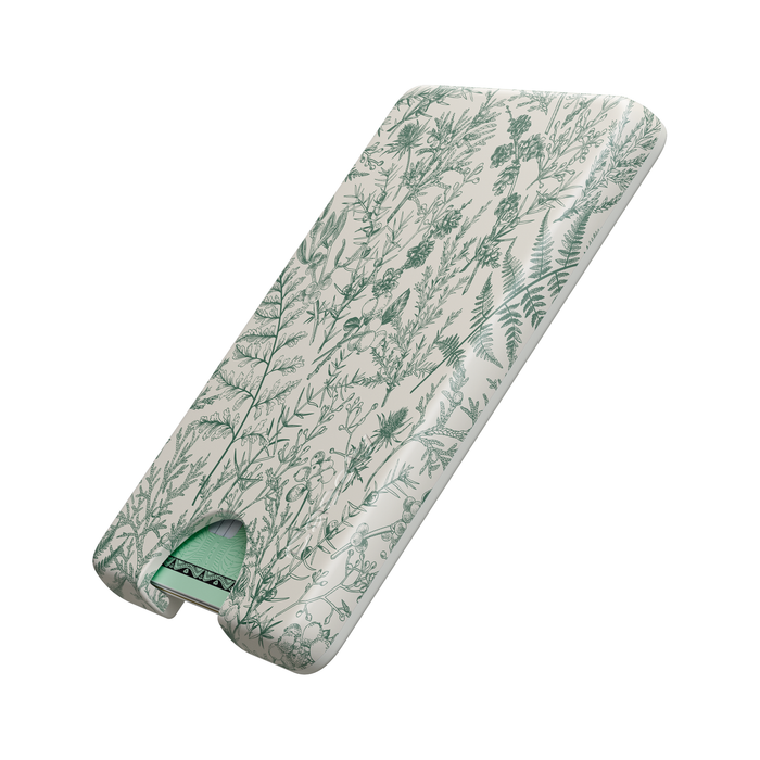 sage-garden-green-floral-magwallet view