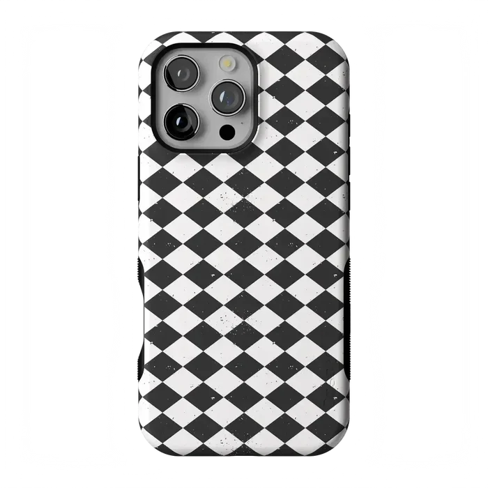 Salem's Hex | Black & White Checkered Case Phone Case get.casely Bold Flex + MagSafe® iPhone 16 Pro Max