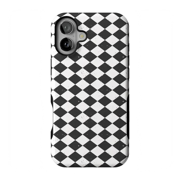 Salem's Hex | Black & White Checkered Case Phone Case get.casely Bold Flex + MagSafe® iPhone 17