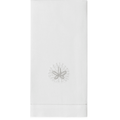 Set of 2 Sand Dollar Design White Cotton Hand Towels - Hand Towels - The Well Appointed House