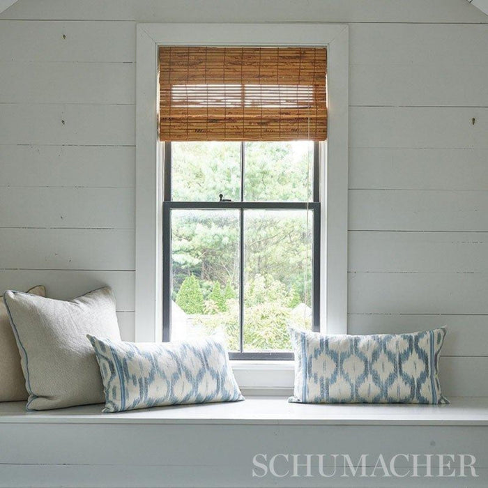 Schumacher Santa Monica Ikat Fabric in Indigo - Fabric - The Well Appointed House