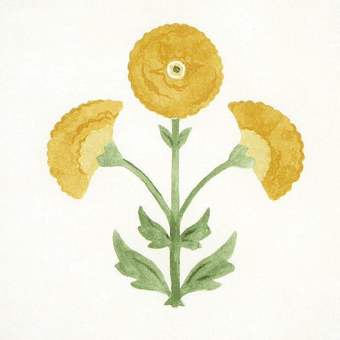 Schumacher Saranda Flower Wallpaper in Marigold - Wallpaper - The Well Appointed House