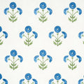 Schumacher Saranda Flower Wallpaper in Royal - Wallpaper - The Well Appointed House