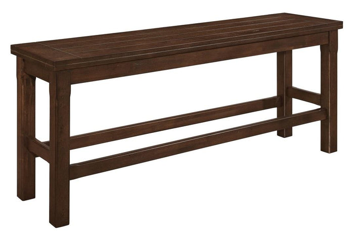 Schleiger Counter Height Bench in Dark Brown 5400-24BH - Furniture World SW (WA)
