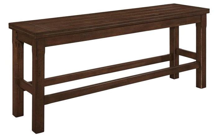 Schleiger Counter Height Bench in Dark Brown 5400-24BH - Furniture World SW (WA)