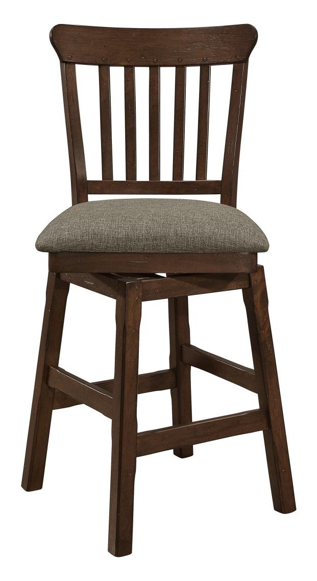 Schleiger Counter Height Swivel Chair in Dark Brown (Set of 2) - Furniture World SW (WA)