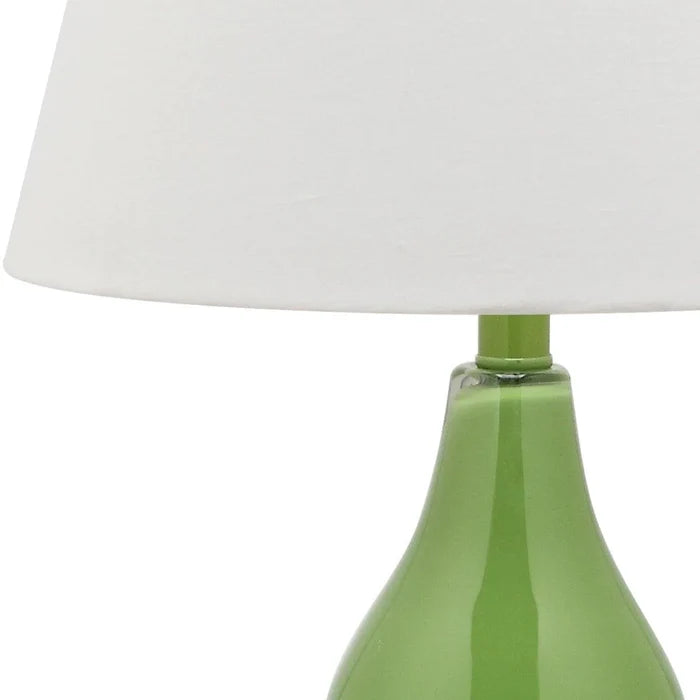 Set of 2 Glossy Double Gourd Table Lamps in Fern Green - Table Lamps -  The Well Appointed House