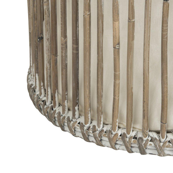 Set of Two Rattan Storage Hampers in White Wash - Hampers - The Well Appointed House