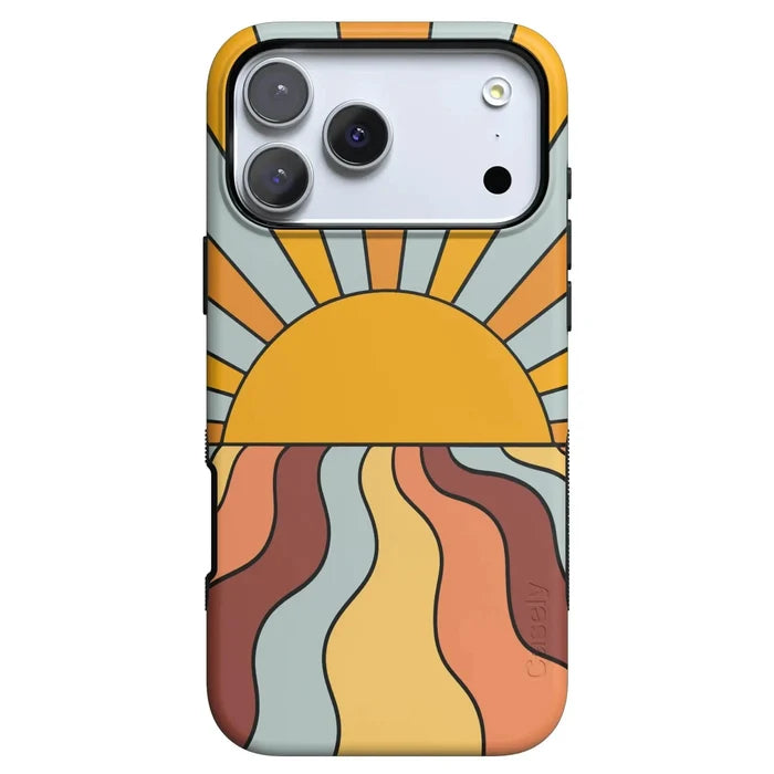 Shine On | Retro Sunset Case iPhone Case get.casely Bold Flex + MagSafe® iPhone 18 Pro Max