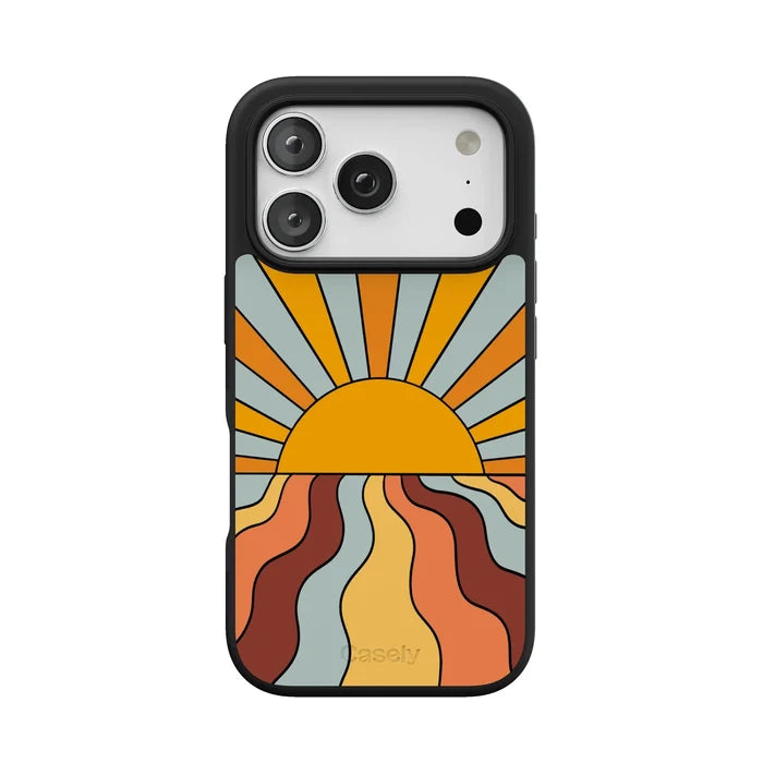 Shine On | Retro Sunset Case iPhone Case get.casely