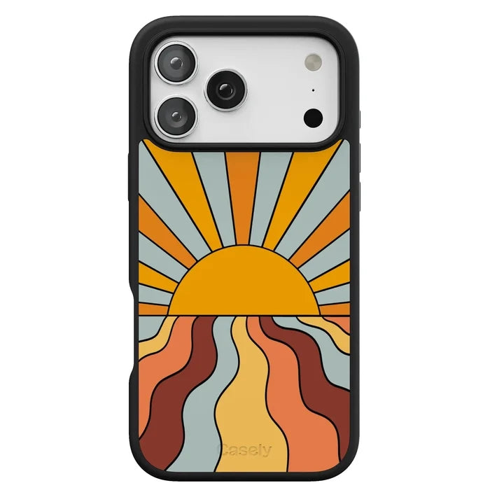 Shine On | Retro Sunset Case iPhone Case get.casely
