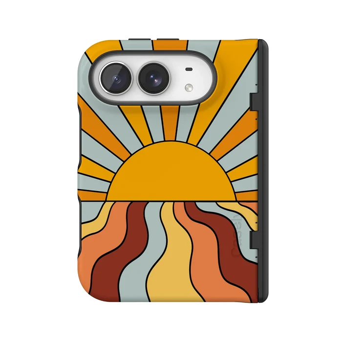 Shine On | Retro Sunset Case iPhone Case get.casely Bold Flex + MagSafe® iPhone Duo
