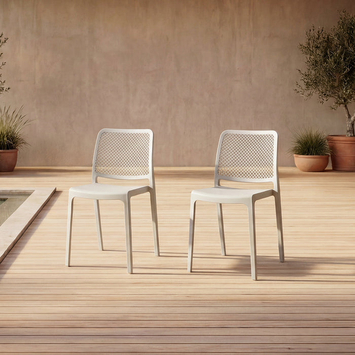 Silla Bronx , Gris Oscuro, Con espaldar en cuadrados y diseño minimalista x2