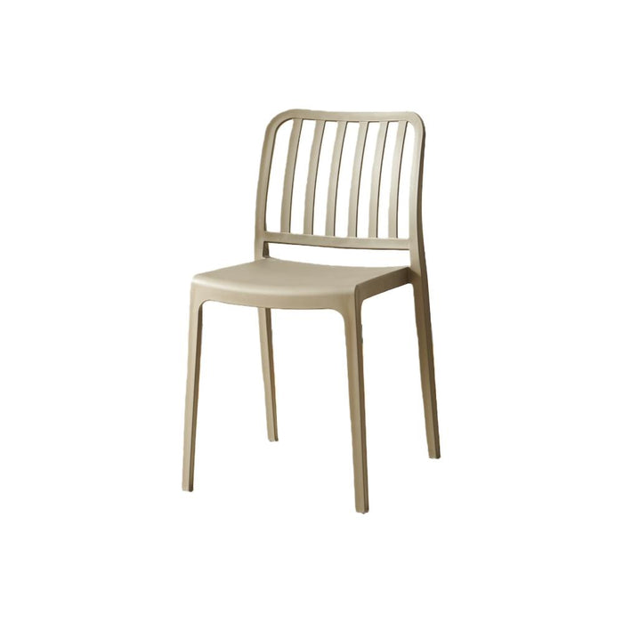Silla Brooklyn, Taupe , Con Con espaldar en rayas y diseño minimalista