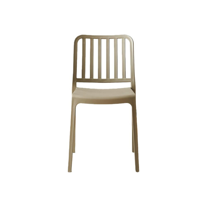 Silla Brooklyn, Taupe , Con Con espaldar en rayas y diseño minimalista