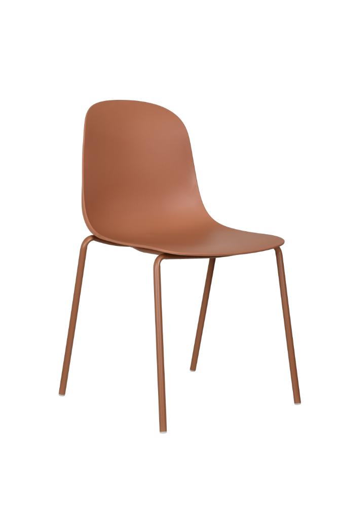 Silla Comedor Minimalista Aira II, Color Rojo, Diseño moderno