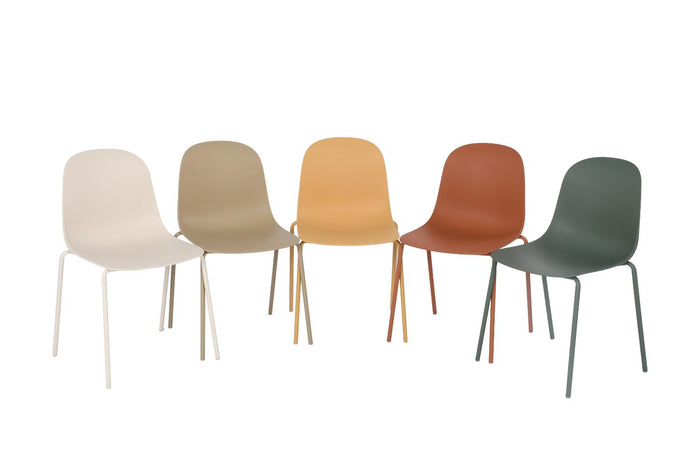 Silla Comedor Minimalista Aira II, Color Rojo, Diseño moderno