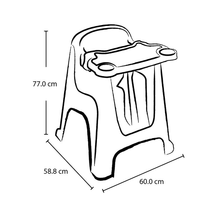 Silla Comedor para Bebé Verde menta