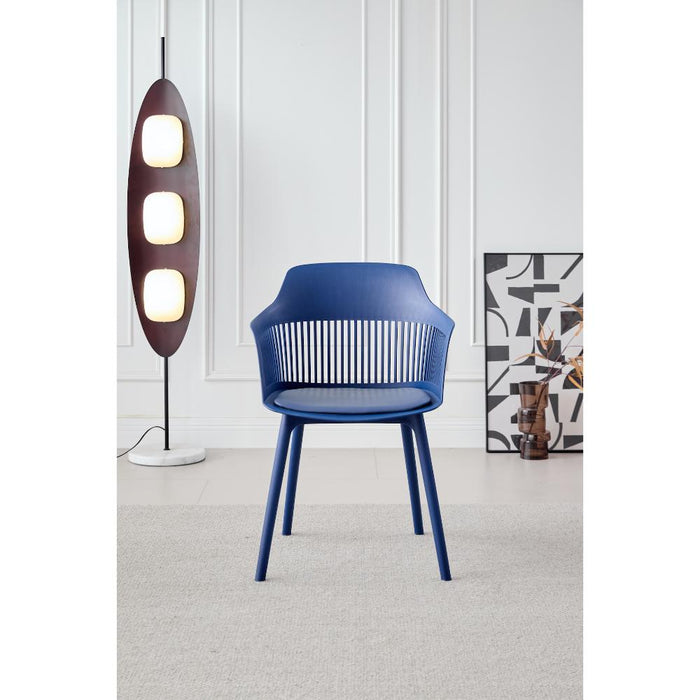 SILLA CON COJIN MAX, COLOR AZUL, CON ESPALDAR Y COJÍN X2