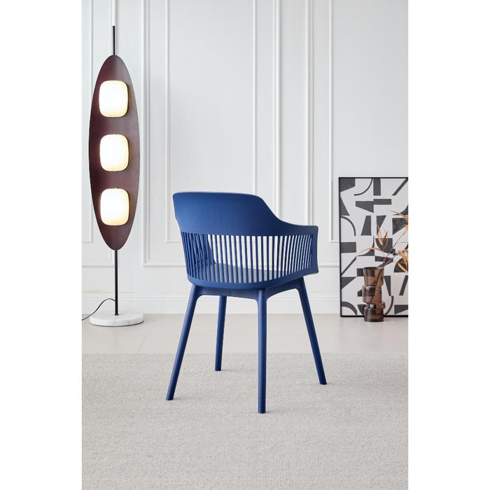 SILLA CON COJIN MAX, COLOR AZUL, CON ESPALDAR Y COJÍN X2