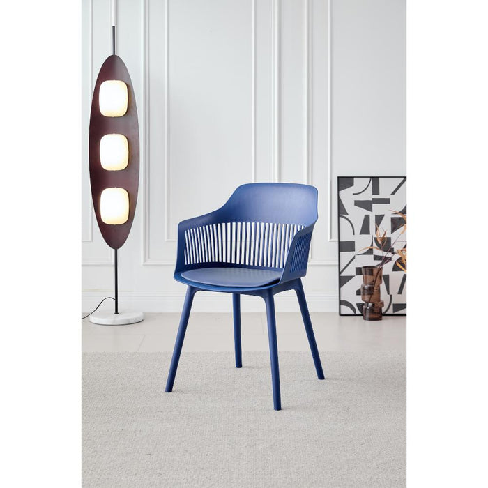 SILLA CON COJIN MAX, COLOR AZUL, CON ESPALDAR Y COJÍN X2