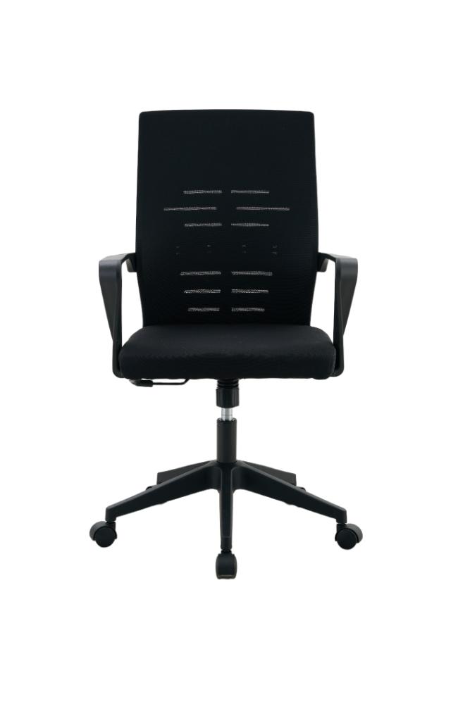 Silla de Escritorio Vertex, Negro, ergonómica con reposabrazos