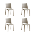 Silla Soho, Taupe, Con espaldar cerrado y diseño minimalista X4