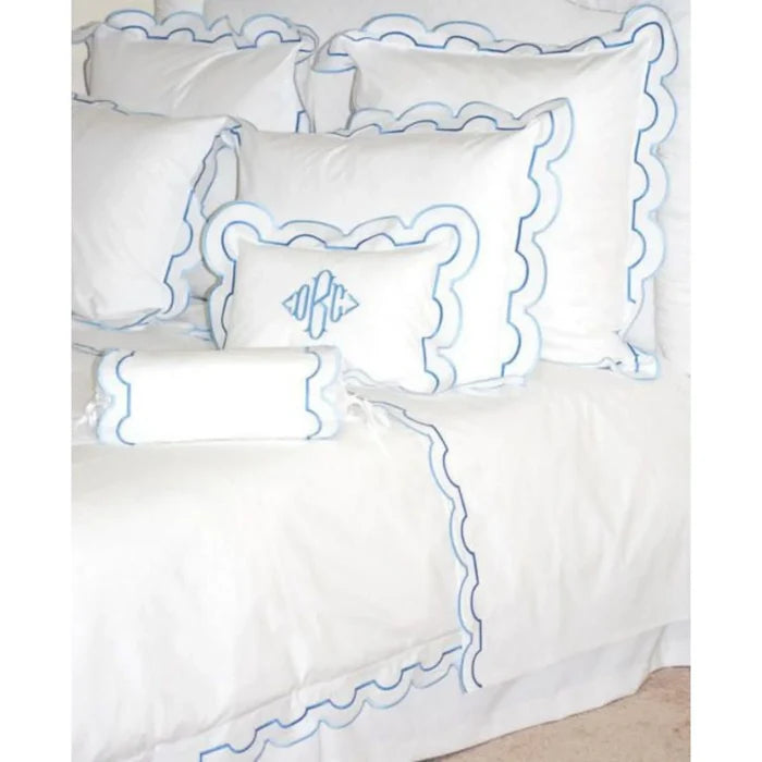 Sorento Scalloped Pillowcase - Pillowcases - The Well Appointed House
