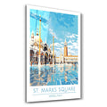 St. Marks Sqaure 2-Venice Italy-Travel Posters | Glass Wall Art - Artdesigna