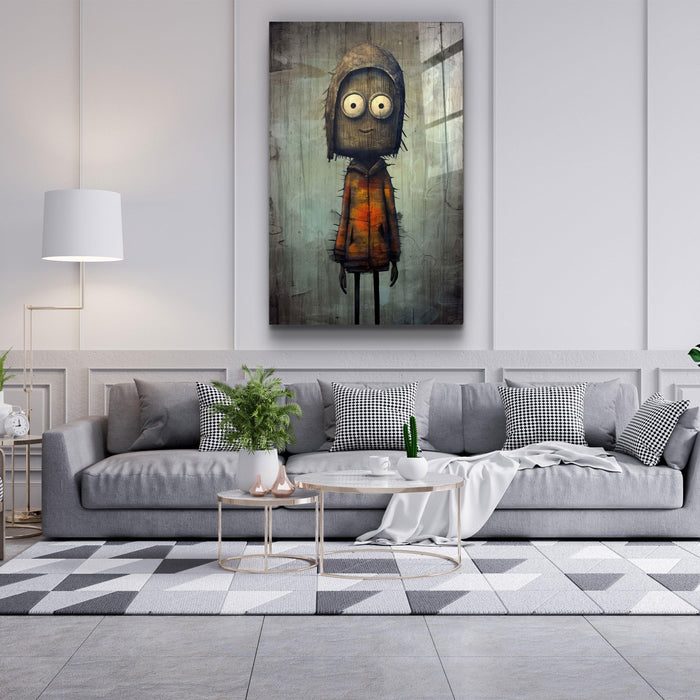 Glass wall art titled "Still Eager to Dream" by Artdesigna, featuring a sleek design with artistic glass in a compact size.