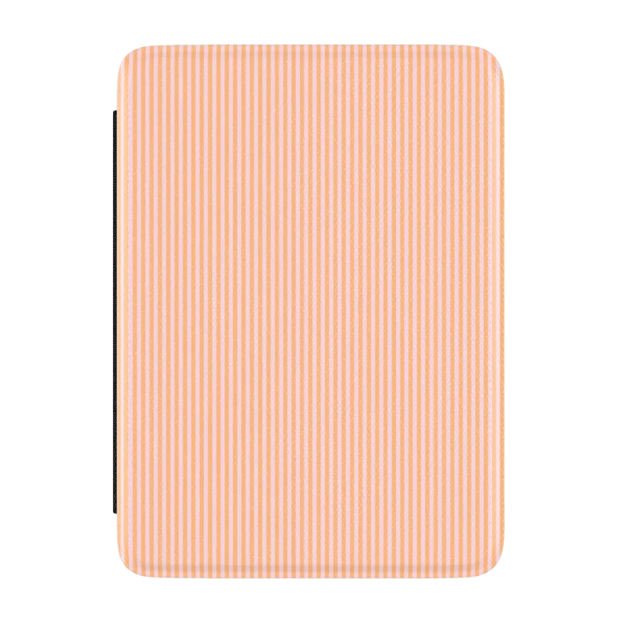 Stripes and the City | Orange & Pink Pinstripe Kindle Case