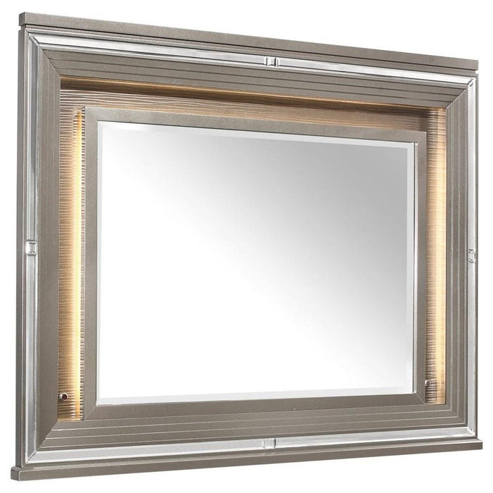 Tamsin Mirror in Silver Grey Metallic 1616-6 - Furniture World SW (WA)