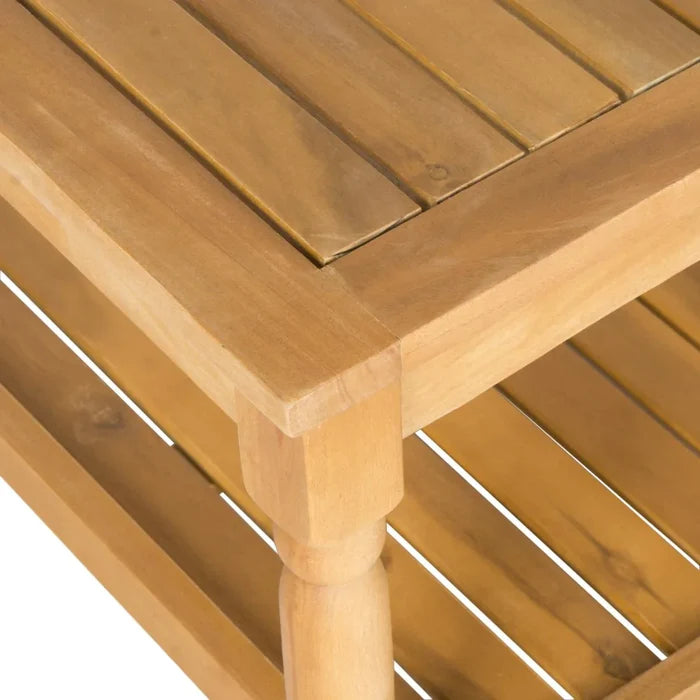 Teak Brown Outdoor Coffee Table - Outdoor Coffee & Side Tables - The Well Appointed House