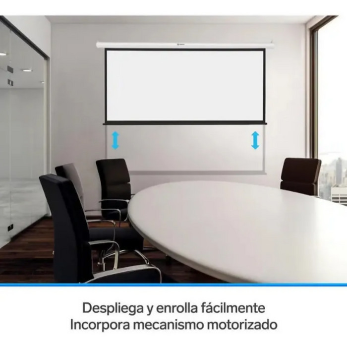 TELON PANTALLA PROYECTOR AUTOMÁTICA 100 PULGADAS CONTROL REMOTO MOTORIZADO