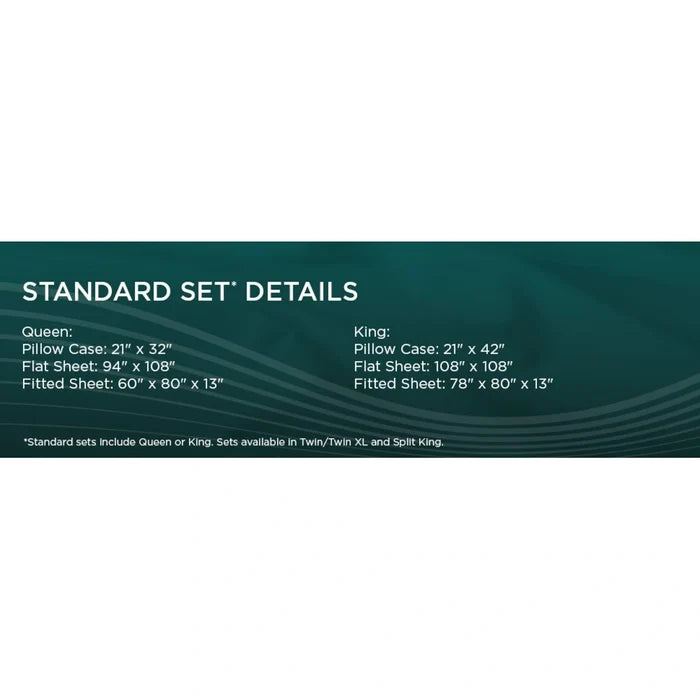 TEMPUR-Adapt Luxe Egyptian Cotton Sheets - Graphite
