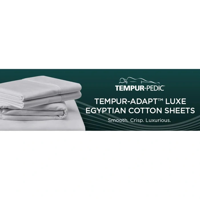 TEMPUR-Adapt Luxe Egyptian Cotton Sheets - Sleepy Blue