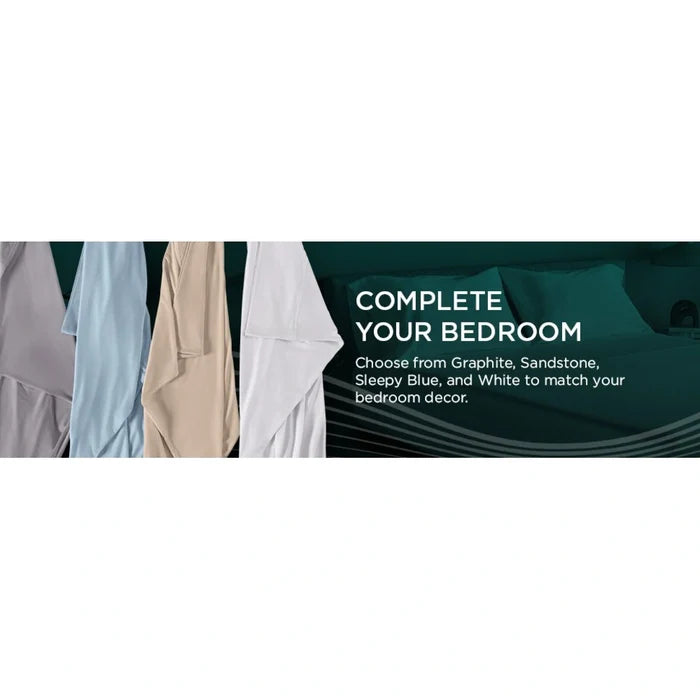 TEMPUR-Adapt Luxe Egyptian Cotton Sheets - Sleepy Blue