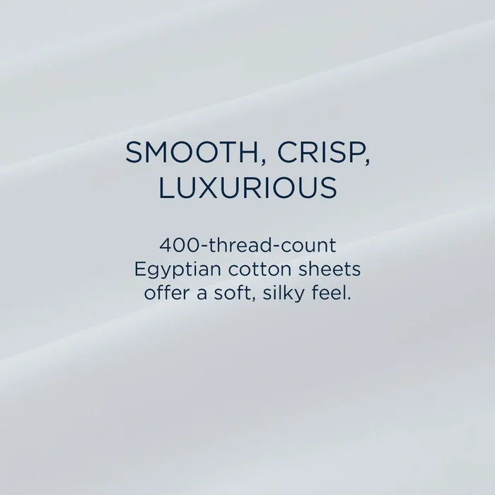 TEMPUR Luxe Egyptian Cotton Sheet Set Sleepy Blue