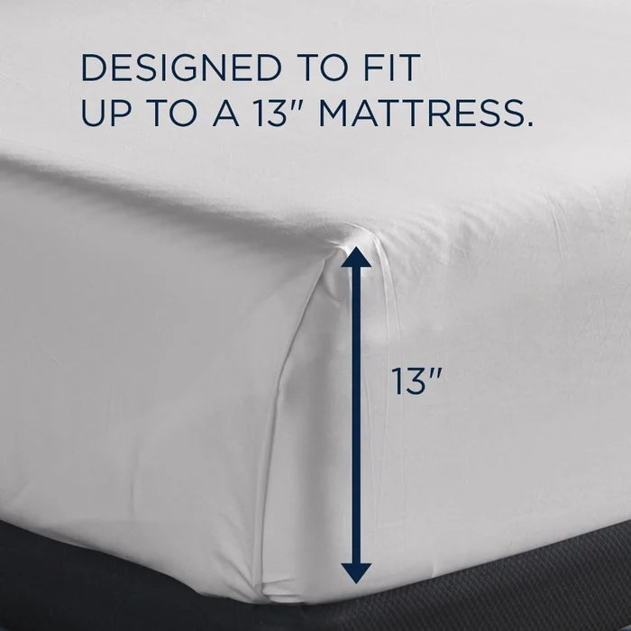 TEMPUR Luxe Egyptian Cotton Sheet Set White