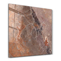 Terracotta Marble Square Art | Glass Wall Art
