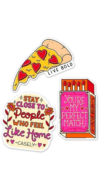 The Perfect Match Pack Sticker Pack get.casely