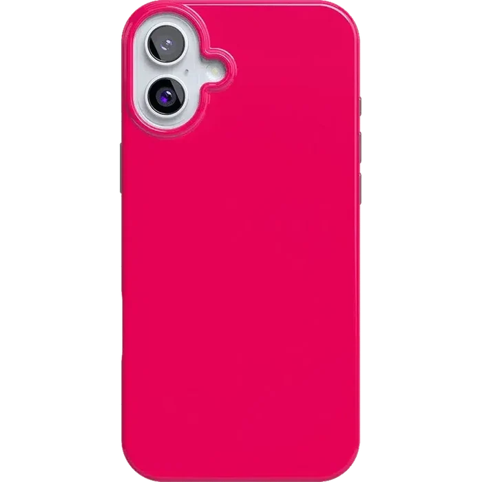 Think Pink | Solid Neon Pink Case iPhone Case get.casely Classic + MagSafe® iPhone 16 Plus