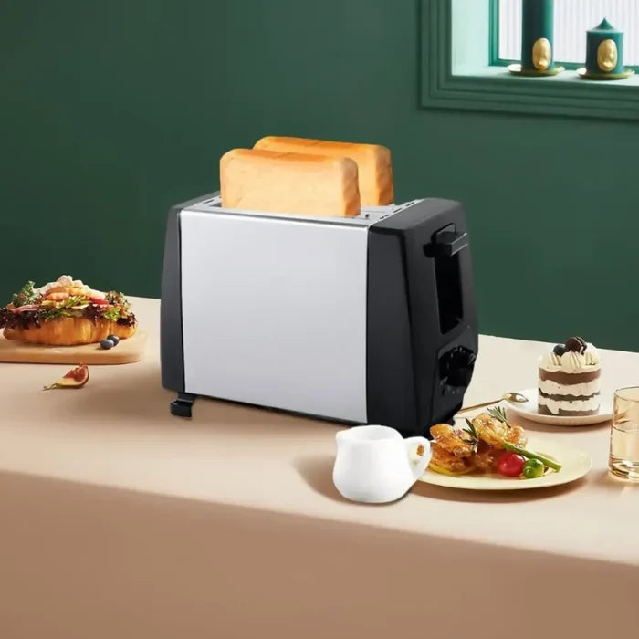 TOSTADORA ELÉCTRICA 2 REBANADAS 650W SOKANY BANDEJA EXTRAÍBLE ✅