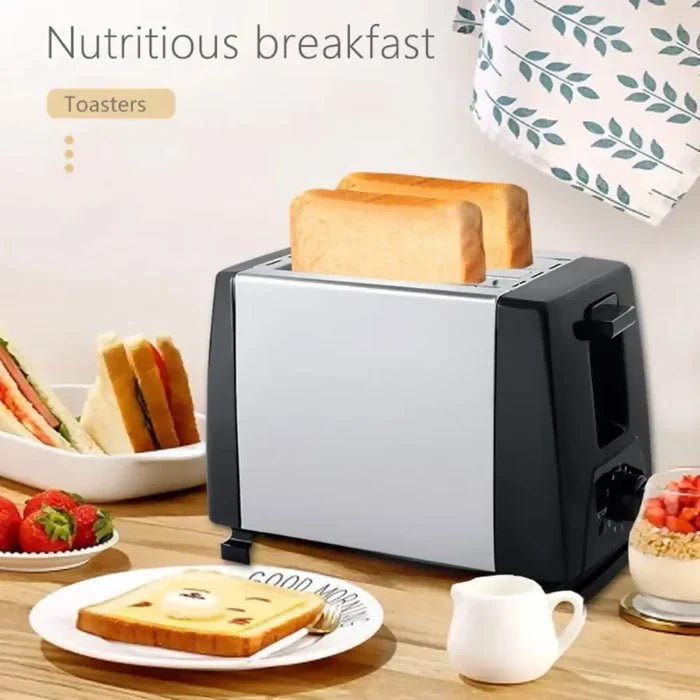 TOSTADORA ELÉCTRICA 2 REBANADAS 650W SOKANY BANDEJA EXTRAÍBLE ✅